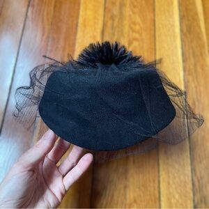 Betmar Black Mesh-Trimmed Hat